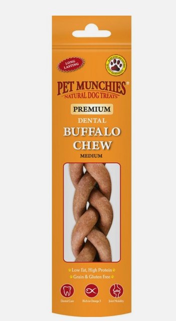 Pet Munchies Medium Buffalo Dental Chews 55g
