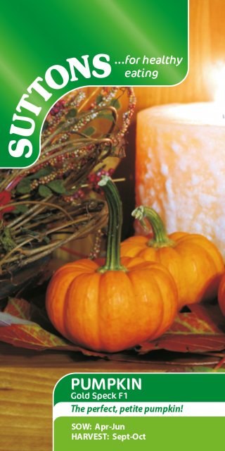 SUTTONS Suttons Pumpkin Gold Speck F1 Seed