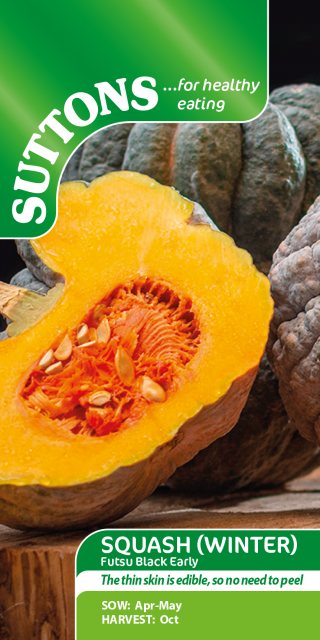 SUTTONS Suttons Squash Futsu Black Early Winter Seed