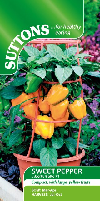 SUTTONS Suttons Sweet Pepper Liberty Belle F1 Seed
