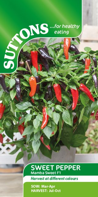 SUTTONS Suttons Sweet Pepper Mamba F1 Seed