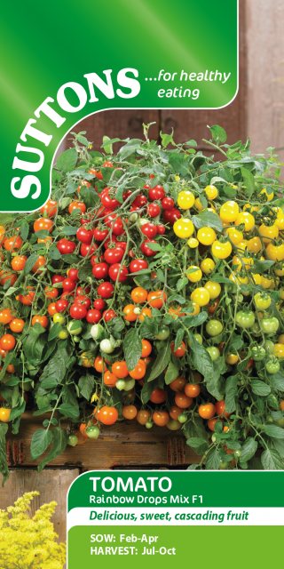 SUTTONS Suttons Tomato Rainbow Drops Mix F1 Seed