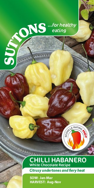 SUTTONS Suttons Chilli Habanero White Chocolate Seeds