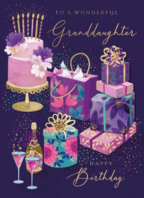 Spritz Granddaughter Happy Birthday Card