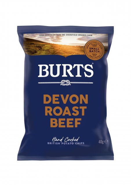Burts Devon Roast Beef Crisps 40g x 20
