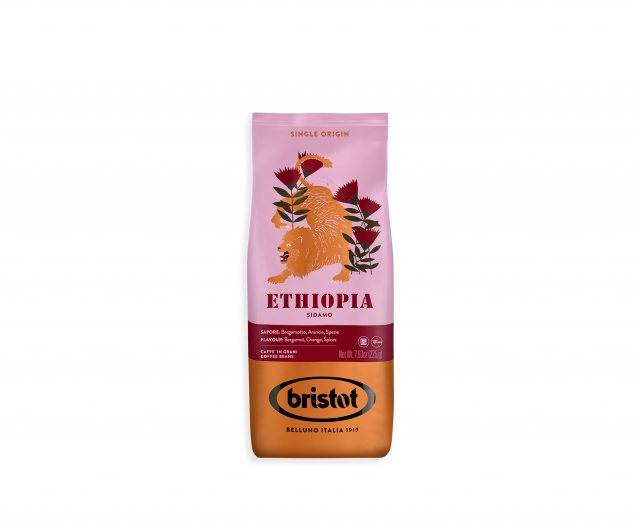 BRISTOT Bristot Ethiopia Sidamo Coffee Beans 225g