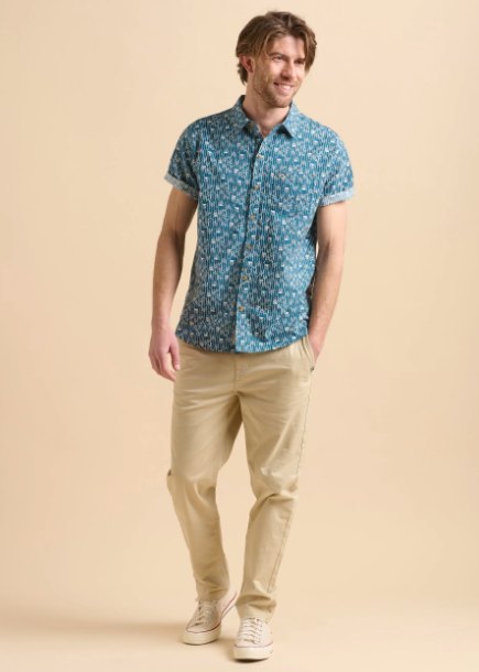 Brakeburn Brakeburn Arrows Shirt Blue