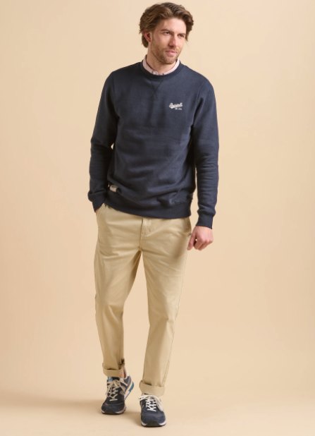 Brakeburn Brakeburn Crew Custom Sweater Navy