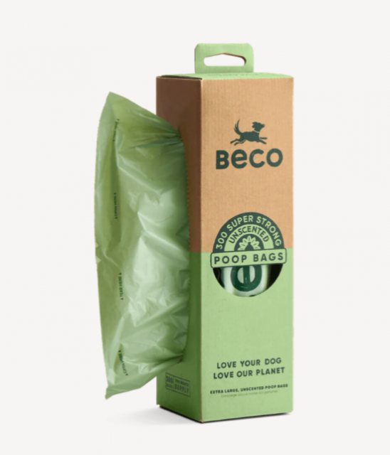 Beco Beco Unscented Poo Bags With Dispenser 300 Pack