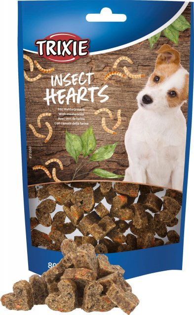 TRIXIE Trixie Insect Hearts With Mealworm 80g