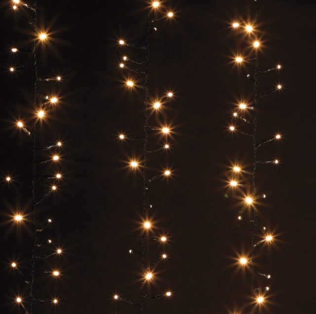 Cascade Curtain Light Warm White 1.92m 480 LEDs