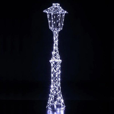 Light Up Dickensian Flexi Lamp Post White 1.5m