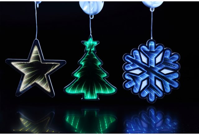 Infinity Light Festive Suction Cup Assorted