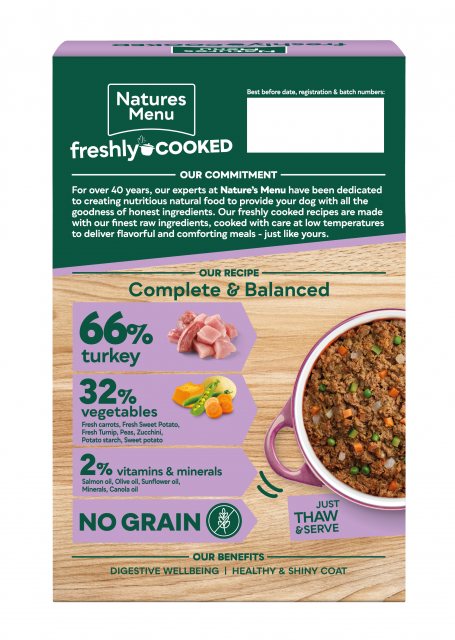 NATMENU Natures Menu Freshly Cooked Frozen Dog Food 400g Frozen