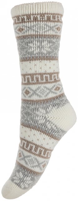 GEMJAR Gemjar Thermal Patterned Sock Cream