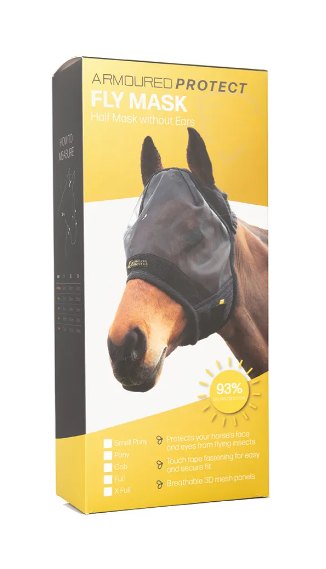 HY Equestrian Hy Equestrian Armoured Protect Half Fly Mask