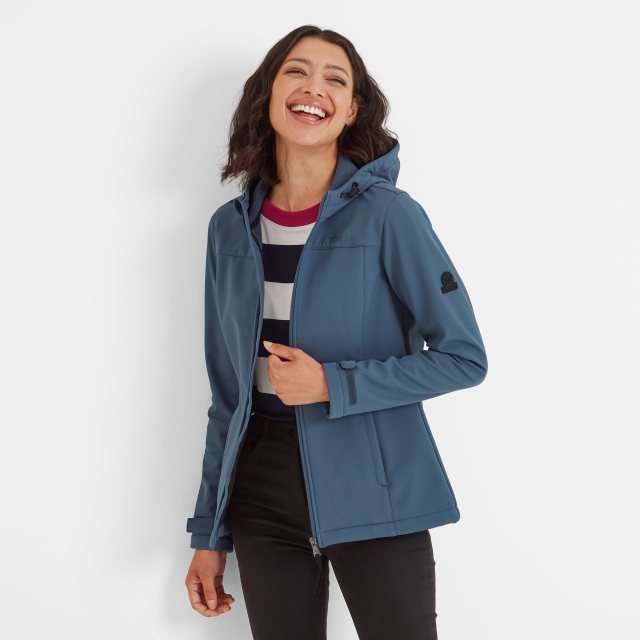 Tog24 Tog24 Keld Softshell Hooded Jacket Blue Stone