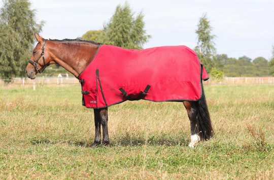 HY Equestrian Hyconic Turnout Rug 50g Red/Grey
