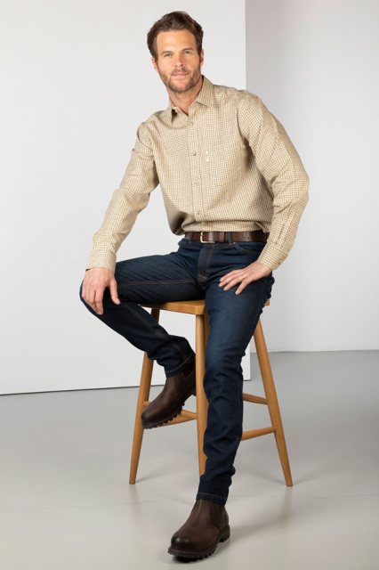 Rydale Rydale Poacher Long Sleeved Shirt Beige