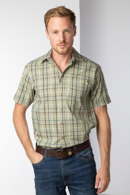 Rydale Rydale Ebberston Short Sleeved Shirt Khaki