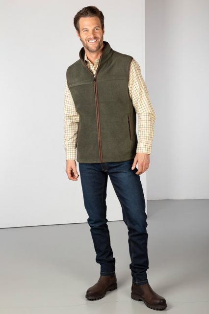 Rydale Rydale Huggate Fleece Gilet Khaki
