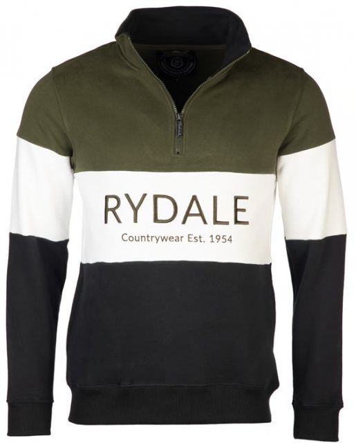 Rydale Rydale Byland Sweatshirt Olive/White/Black