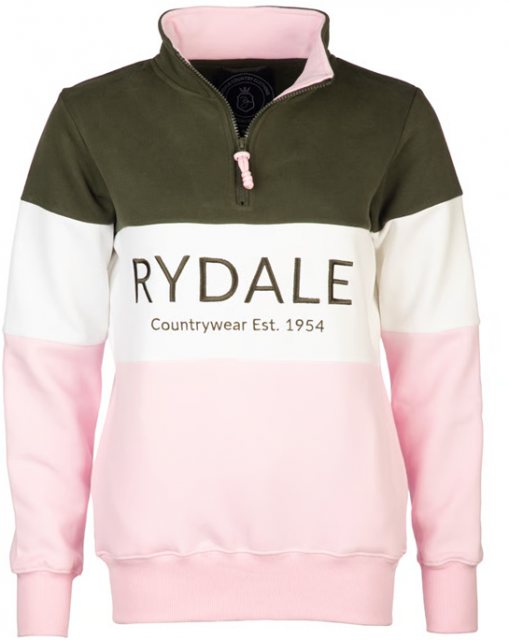 Rydale Rydale Byland Sweatshirt Olive/White/Sorbet