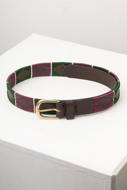 Rydale Rydale Askwith Belt Olive/Berry/White