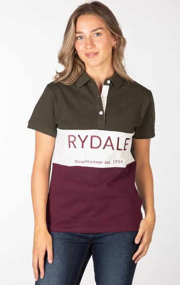 Rydale Rydale Byland Polo Shirt Olive/White/Berry