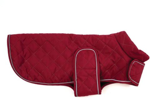 HAPPYPET Happy Pet Quilted Dog Coat Burgundy