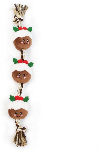 HAPPYPET Happy Pet String Of Christmas Puddings Dog Toy