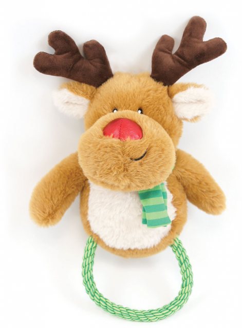 HAPPYPET Happy Pet Ronny Reindeer Rope Dog Toy