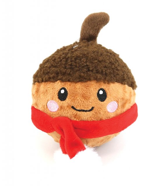 HAPPYPET Happy Pet Christmas Chestnut Squeaker Ball Dog Toy