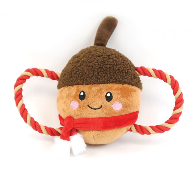 HAPPYPET Happy Pet Christmas Chestnut Tug Of War Rope Dog Toy