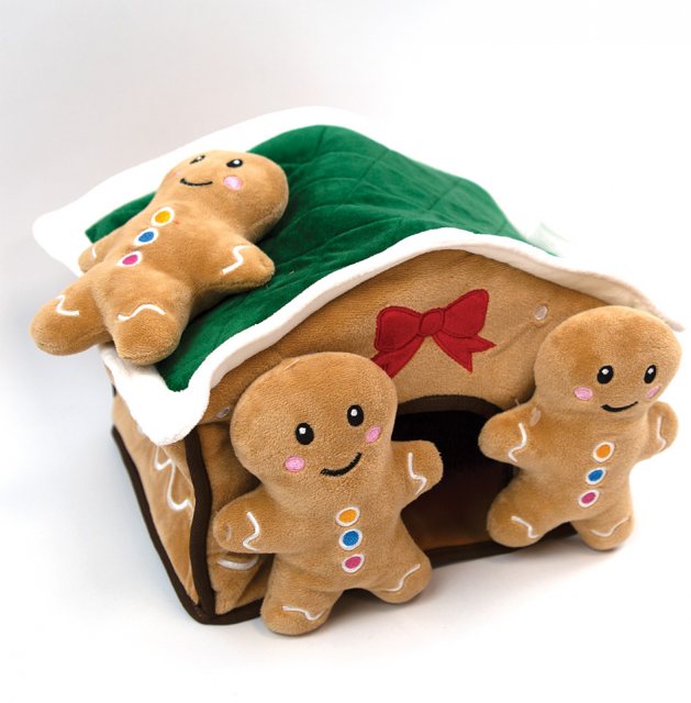 Happy Pet Burrow & Hide Gingerbread House Toy