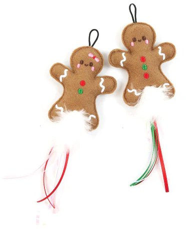 HAPPYPET Happy Pet Gingerbread Cat Toy 2 Pack