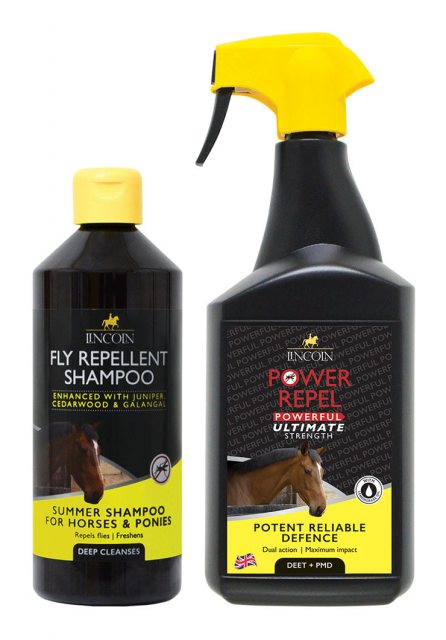 Lincoln Lincoln Fly Repellent Shampoo & Power Repel 1L Set