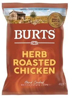 Burts Herb Roasted Chicken Crisps 20 Pack