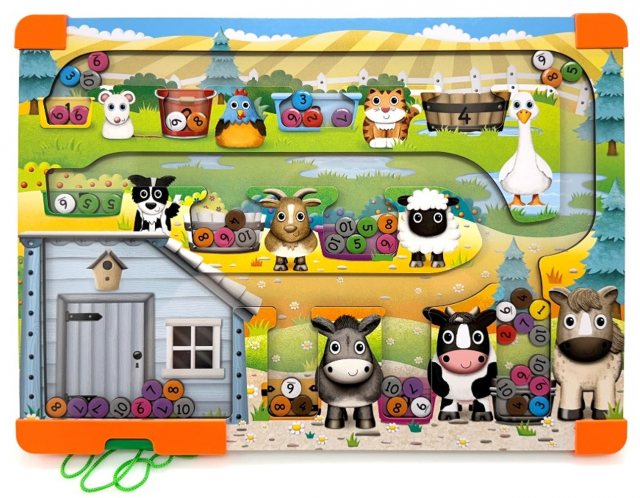 Sort & Learn Magnetic Shapes Farm