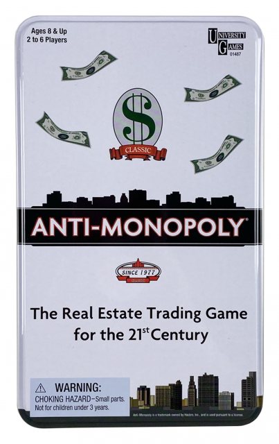 Anti Monopoly Game Tin