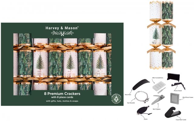 Christmas Cracker 8 Pack Green Tree