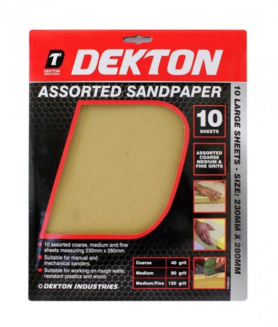 Dekton Sandpaper Assorted