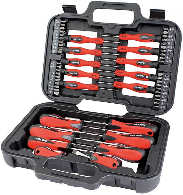Dekton Screwdriver & Bit Set 58 Piece