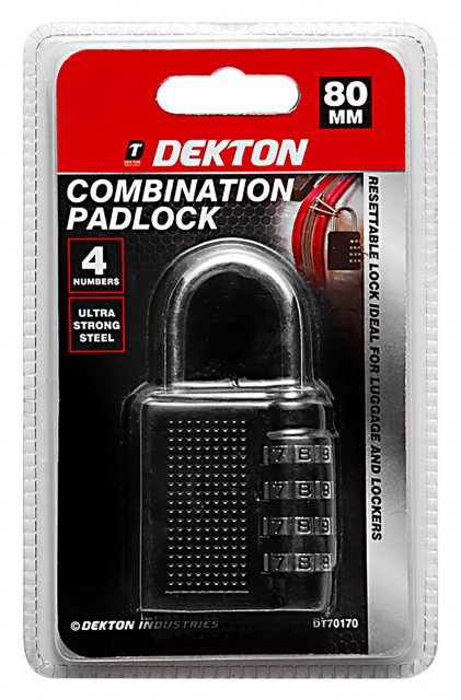 Dekton Combination Padlock