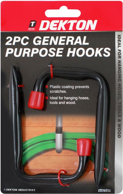 Dekton General Purpose Hook 12mm 2 Pack