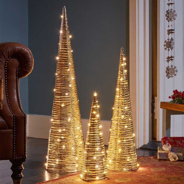 Three Kings Champagne Braid TreeBelisk 3 Pack