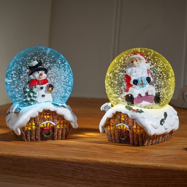 Three Kings Christmas Cabin SnowSphere 6cm Assorted