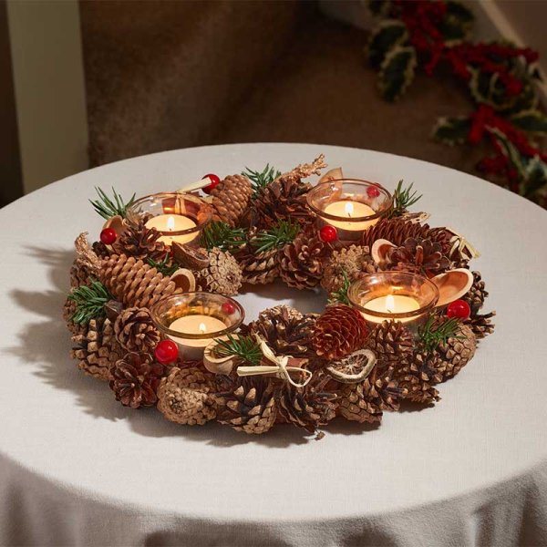 Three Kings WinterSpice Ring Quartet Candle Holder