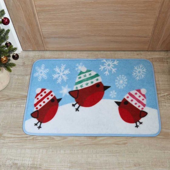 Three Kings Beanie Robins Doormat 40 x 60cm