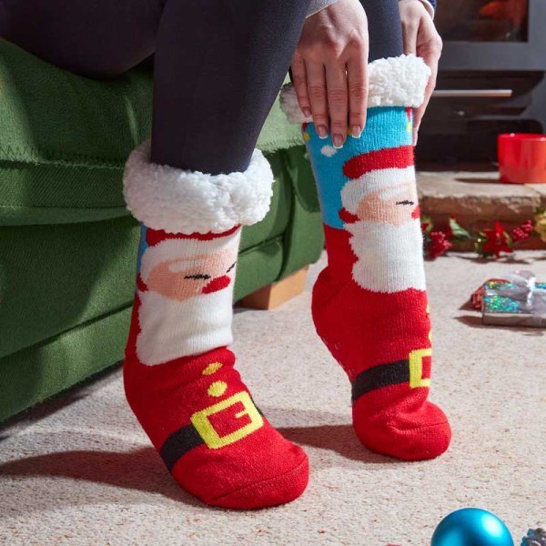 Three Kings Santa Slipper Socks